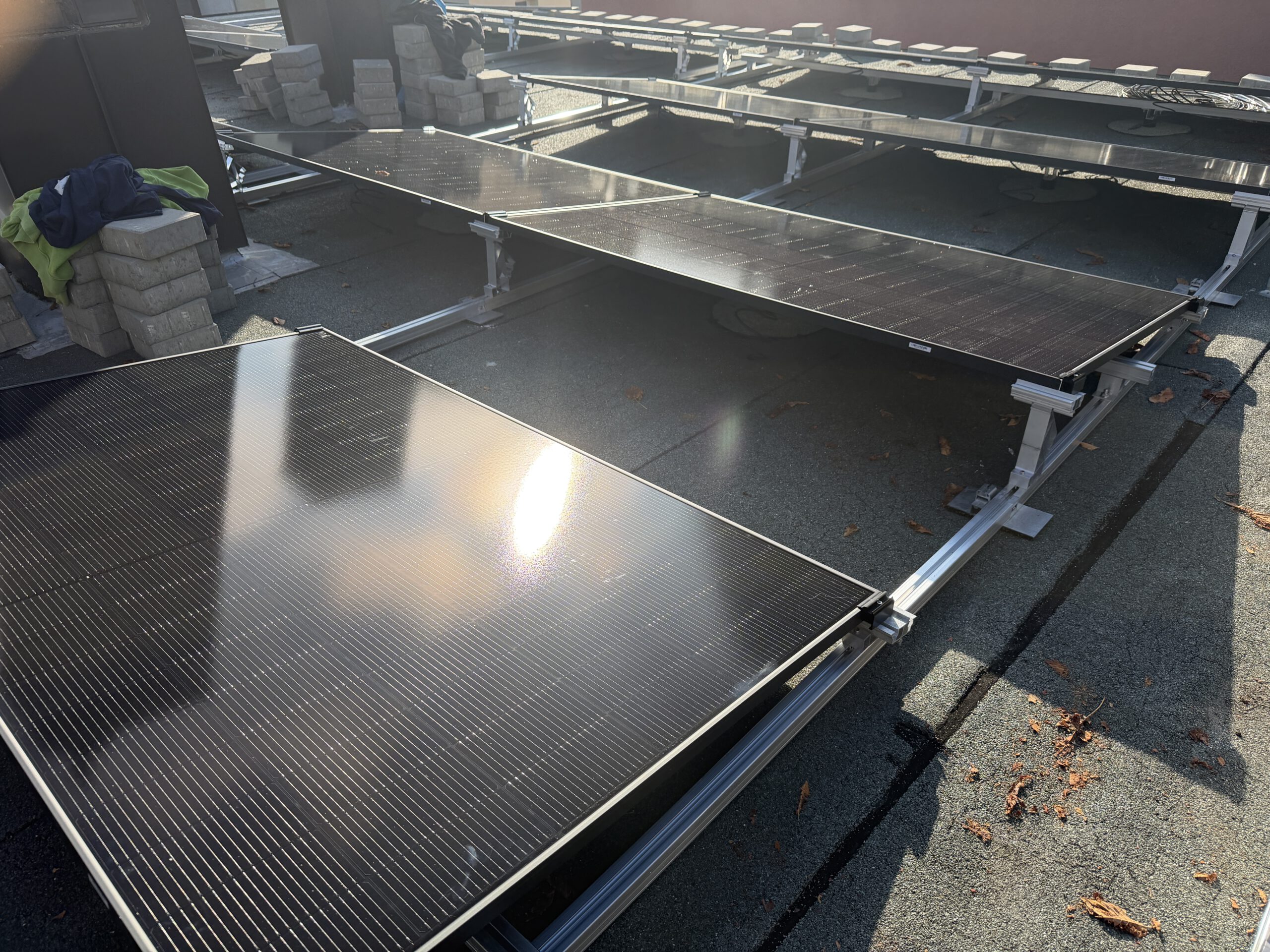 PV-Flachdach-Aufständerung für Solarmodule