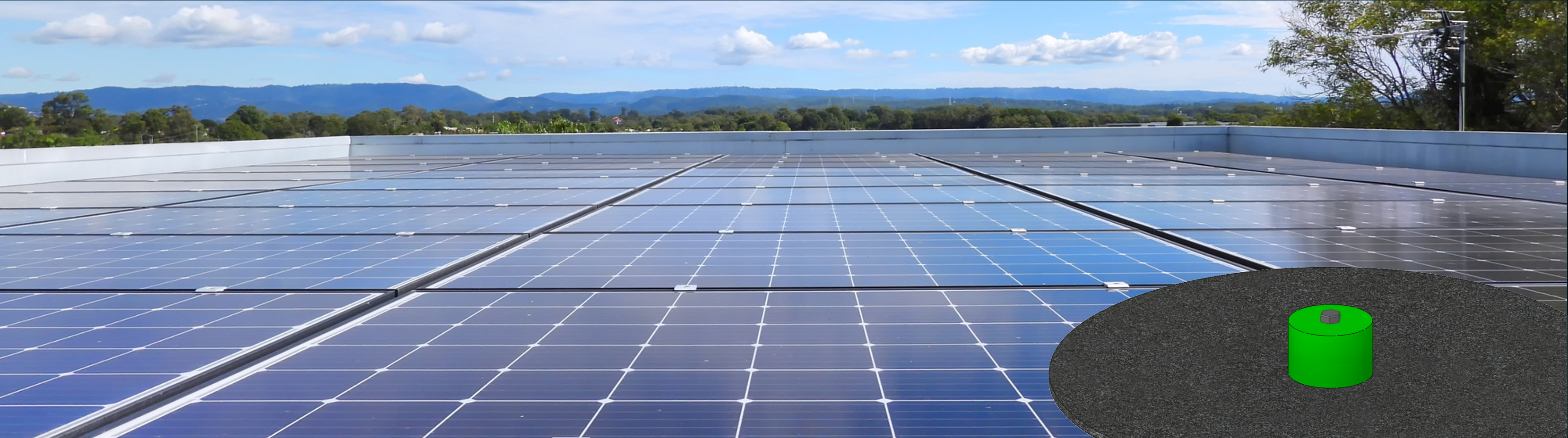 AMPIX® ist eine abhebesichere und durchdringungsfreie
Befestigung von Photovoltaik am Flachdach.